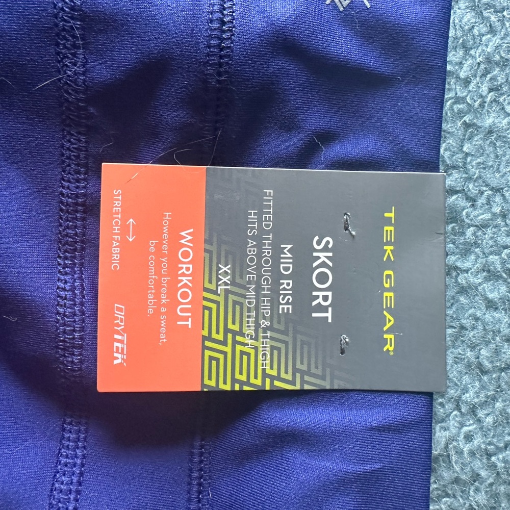 Tek Gear Ladies Vibrant Blue Athletic Skort XXL - Picture 3 of 5
